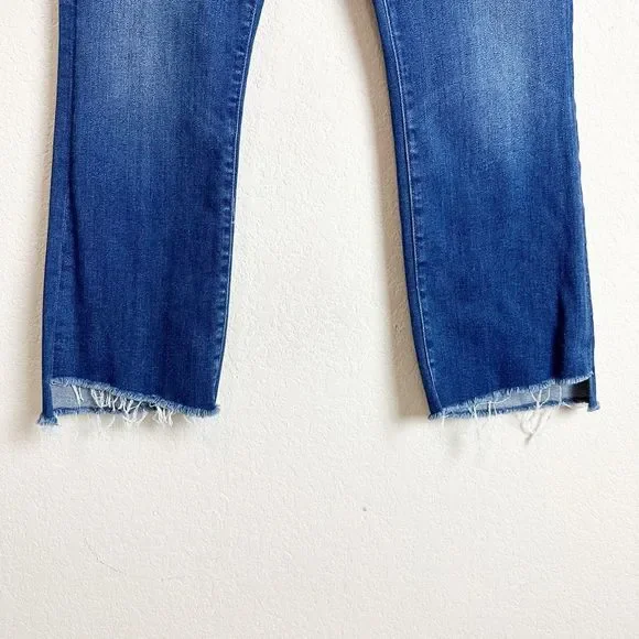 MOTHER Women's Straight Leg Jeans - Dark Blue - Picture 6 of 15